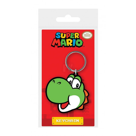 Super Mario Rubber klúčenka Yoshi 6 cm
